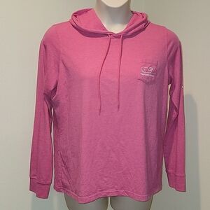 VINEYARD VINES WOMEN'S PULLOVER HOODED LONG SLEEVE T-SHIRT